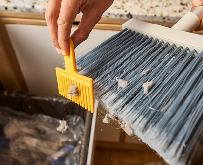 Furlune Wall-Mounted Broom, Dustpan & Brush Set